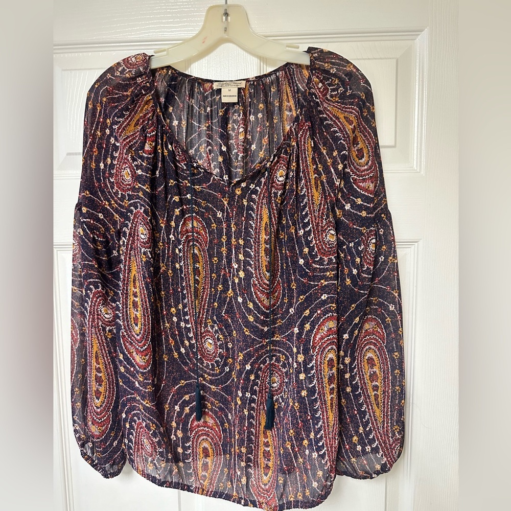 Paisley Print Women's Top